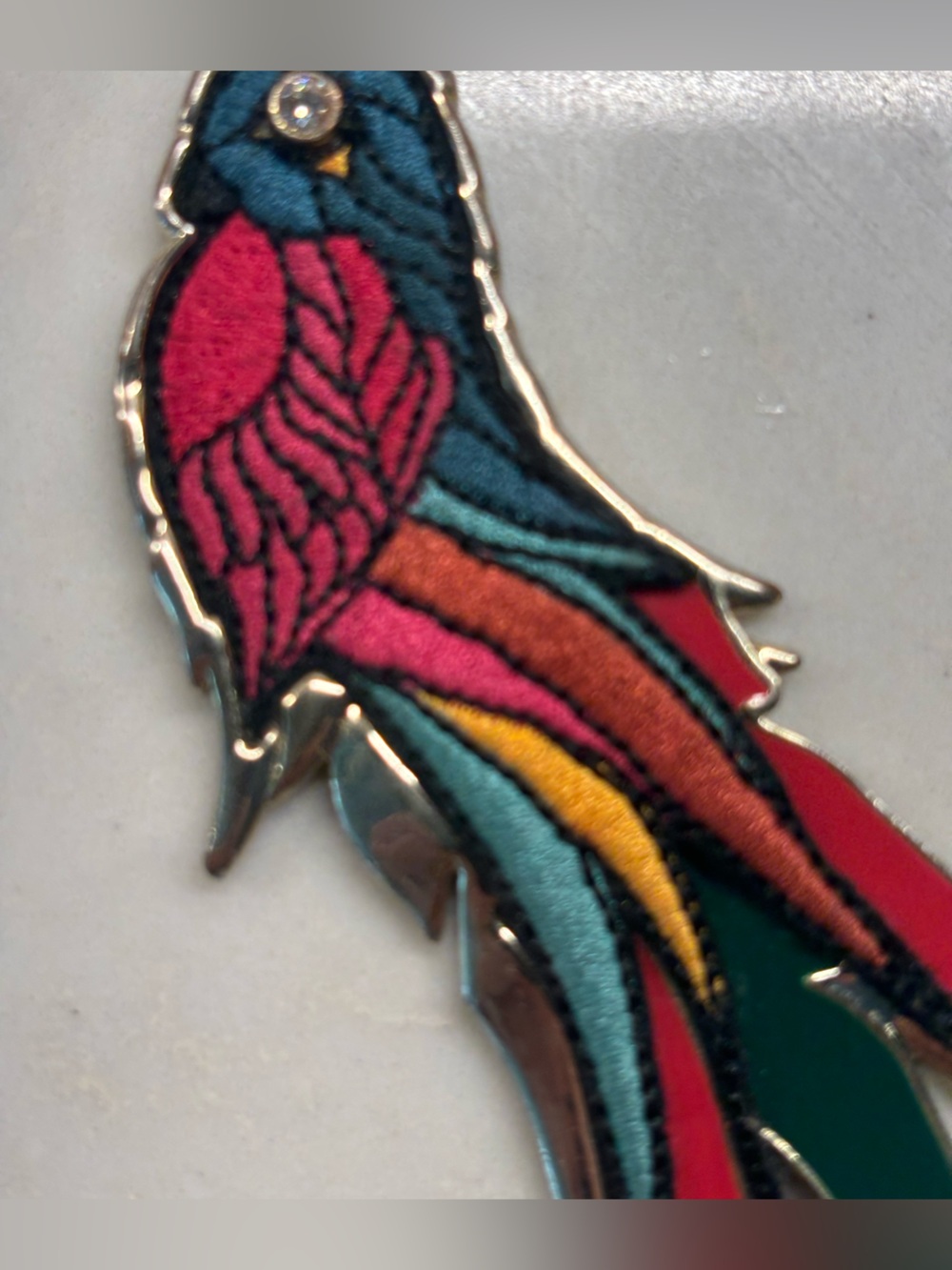 NWOT Henri Bendel Parrot keychain bag charm